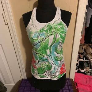 Margaritaville tank with sequin front
